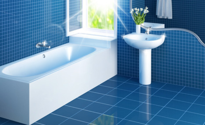 Blue Bathroom Tiles Design